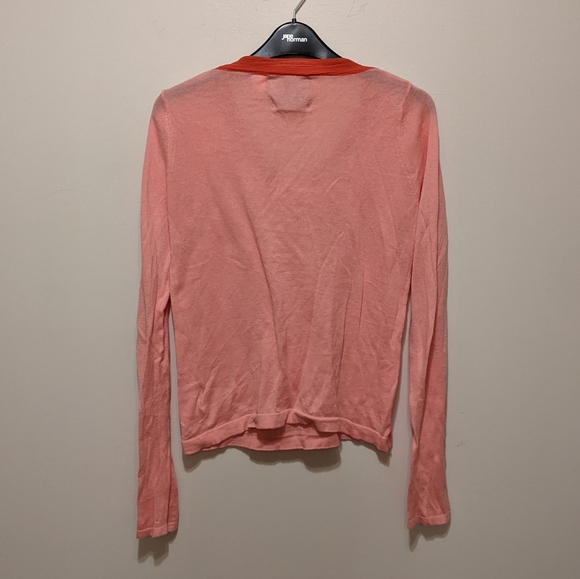 Anthropologie Thin Knit Peach Top - Picture 2 of 6